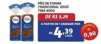 Pão de forma tradicional vovó tiná