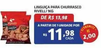Linguiça para churrasco rivelli