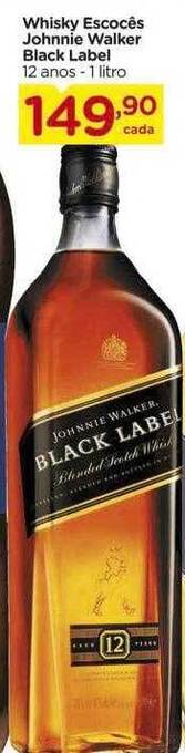 Carrefour Whisky escocês johnnie walker black label oferta