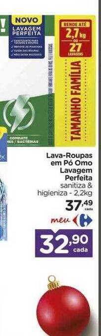 Carrefour Lava-roupas em pó omo lavagem perfeita oferta