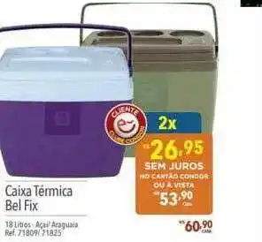 Supermercados Condor Caixa térmica bel fix oferta