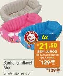 Supermercados Condor Banheira inflável mor oferta