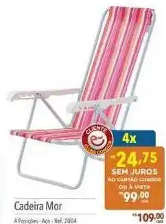 Supermercados Condor Cadeira mor oferta