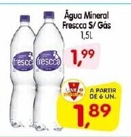 Agua Mineral Frescca s/ gas 1.5L