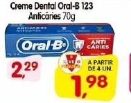 Creme Dental Oral B 123 Anticaries 70g