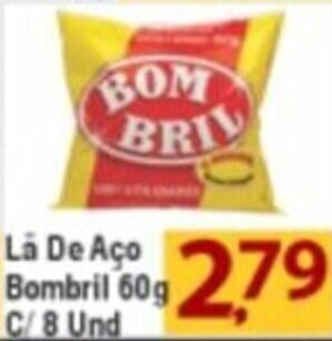 O Boticário La de aco Bombril 60g c/ 8 und oferta