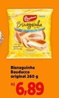 Extra Supermercado Bisnaguinha bauducco original 260g oferta