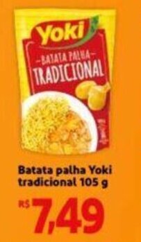 Extra Supermercado Batata Palha Yoki tradicional 105g oferta
