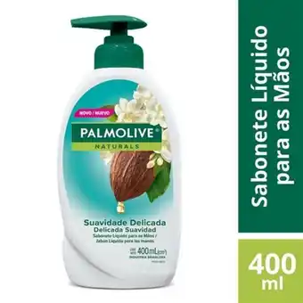 Rede Top Sabonete líquido para as mãos naturals jasmim e manteiga de cacau palmolive 400ml oferta