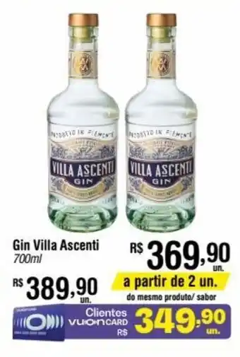 Fort Atacadista Gin Villa Ascenti 700ml oferta