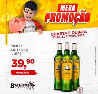 Brasileirão Atacado Whisky Cutty Sark 1L oferta