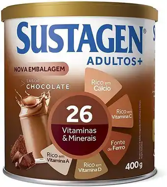 Supermercados Mateus Sustagen adultos nutrição e energia sabor chocolate oferta