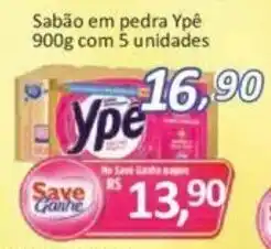 Supermercados Savegnago Sabao em Pedra Ype 900g com 5 unidades oferta