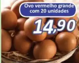 Supermercados Savegnago Ovo Vermelho Grande com 20 unidades oferta