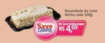 Supermercados Savegnago Rocambole de Leite Ninho cada 100g oferta