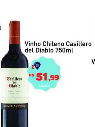 Tonin Superatacado Vinho Chileno Casillero Del Diablo 750ml oferta