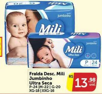 Pires Fralda Desc. Mili Jumbinho Ultra Seca oferta