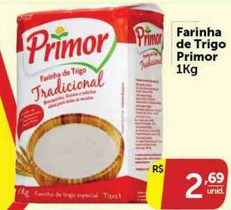 Farinha De Trigo Primor 1kg