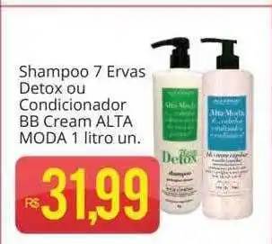 Supermercados Koch Shampoo 7 ervas detox ou condicionador bb cream alta moda 1 litro un. oferta