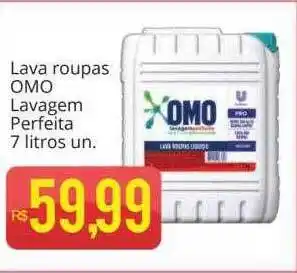Supermercados Koch Lava roupas omo lavagem perfeita 7 litros un. oferta