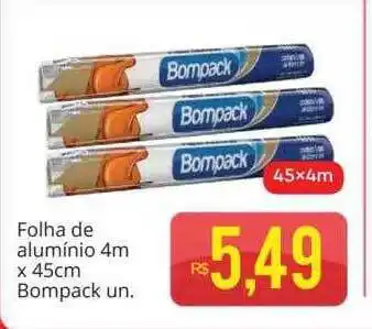 Supermercados Koch Folha de aluminio 4m x 45cm bompack oferta