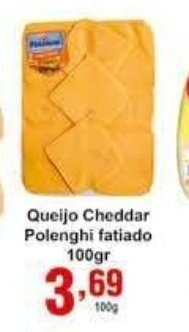 Rossi Supermercado Queijo Cheddar Polenghi Fatiado 100g oferta
