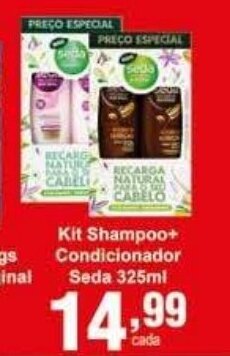 Rossi Supermercado Kit Shampoo + Condicionador Seda 325ml oferta