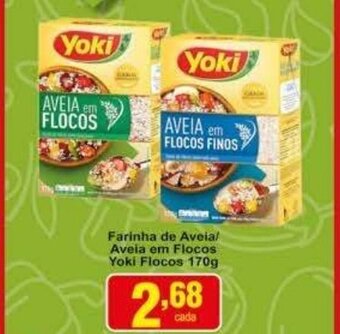 Rossi Supermercado Farinha de Aveia/ Aveia em Flocos Yoki Flocos 170g oferta