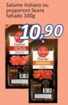 Supermercados Savegnago Salame Italiano ou Pepperoni Seara fatiado 100g oferta