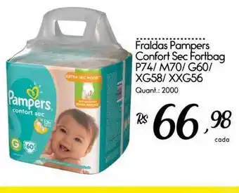 Giassi Supermercados Fraldas Pampers Confort Sec Fortbag oferta