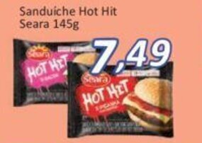 Supermercados Savegnago Sanduiche Hot Hit Seara 145g oferta