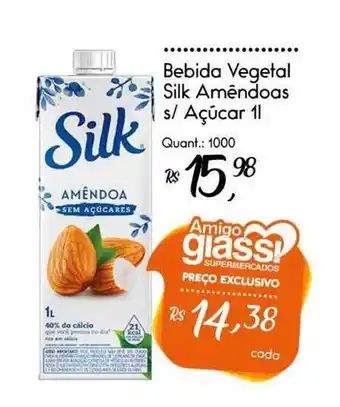 Giassi Supermercados Bebida Vegetal Silk Amêndoas S Açúcar 1L oferta