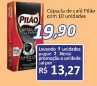 Supermercados Savegnago Capsula de Cafe Pilao com 10 unidades oferta