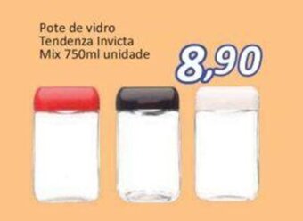 Pote de Vidro Tendenza Invicta Mix 750ml unidade
