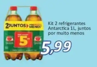 Supermercados Savegnago Kit 2 Refrigerantes Antarctica 1L, juntos por muito menos oferta