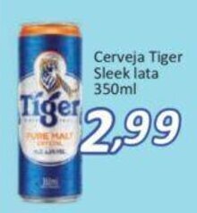 Supermercados Savegnago Cerveja Tiger Sleek lata 350ml oferta
