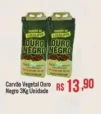 Carvão vegetal ouro negro 3kg unidade