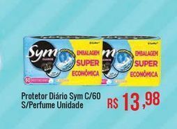 Mart Minas Protetor diário sym c/60 s/perfume unidade oferta