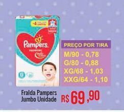Mart Minas Fralda pampers jumbo unidade oferta