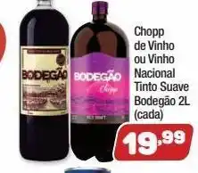 Costazul Supermercados Chopp de vinho ou vinho nacional tinto suave bodegão 2l (cada oferta