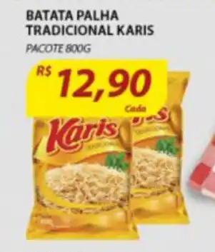 Assaí Atacadista Batata Palha Tradicional Karis 800g oferta