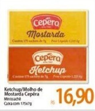 Atacadão Ketchup/ Molho de Mostarda Cepera oferta