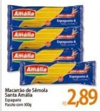 Atacadão Macarrao de Semola Santa Amalia 500g oferta