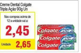 Spani Atacadista Creme Dental Colgate Tripla Ação 90g oferta