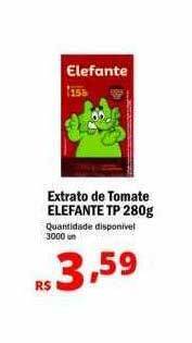 Althoff Supermercados Extrato de tomate elefante oferta