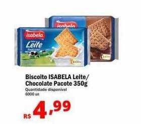 Althoff Supermercados Biscoito isabela leite chocolate oferta
