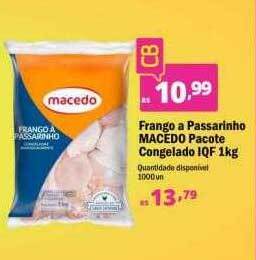 Althoff Supermercados Frango a passarinho macedo pacote congelado iqf oferta