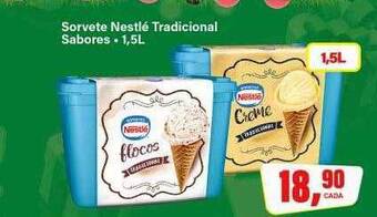 Rede Supermarket Sorvete nestlé tradicional sabores oferta