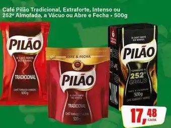 Rede Supermarket Café pilão tradicional, extraforte, intenso ou 252° almofada, a vácuo ou abre e fecha oferta