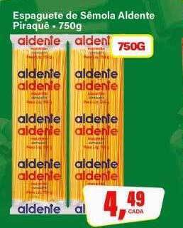 Espaguete de sêmola aldente piraquê